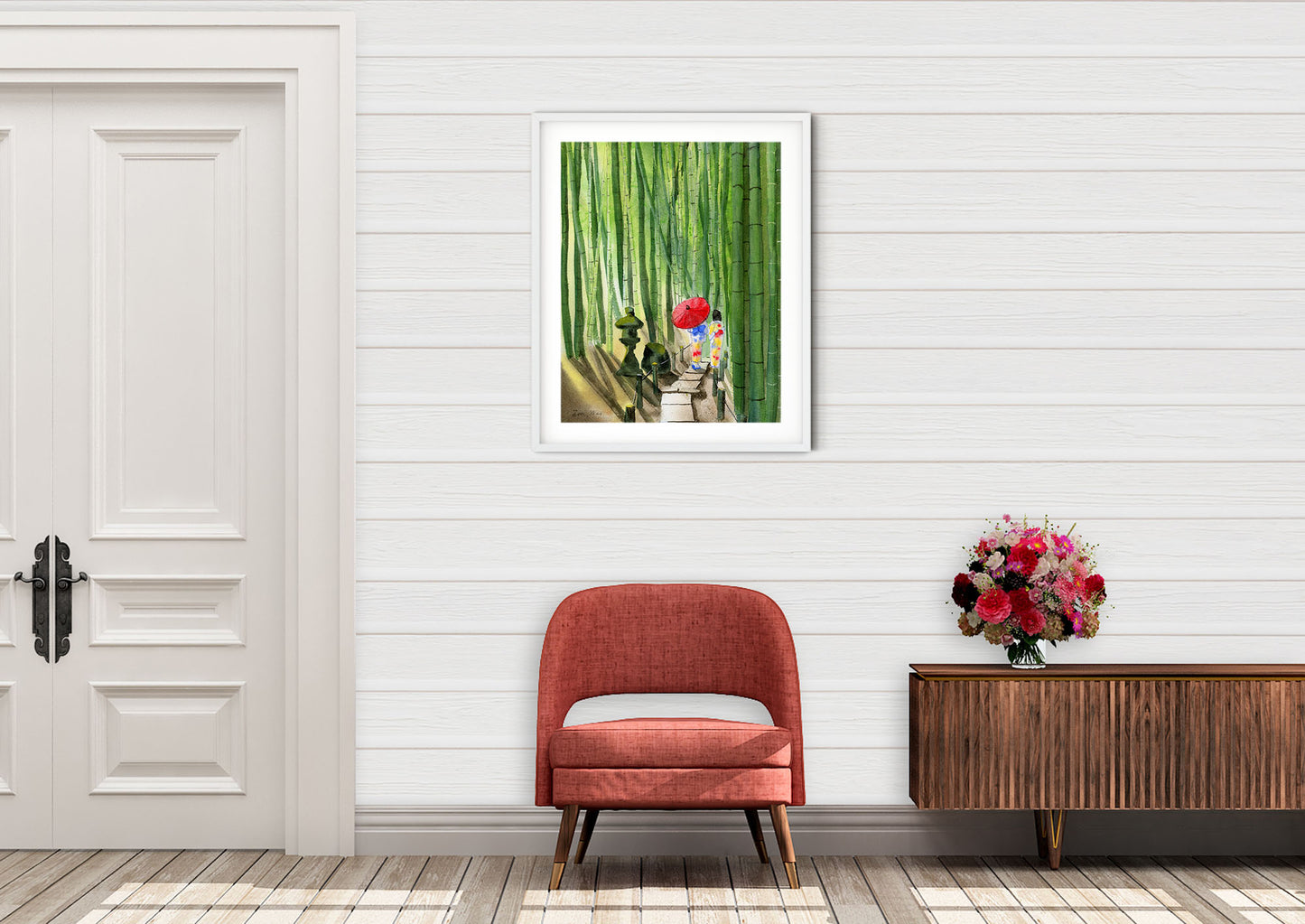 modern Japanese art print Kyoto