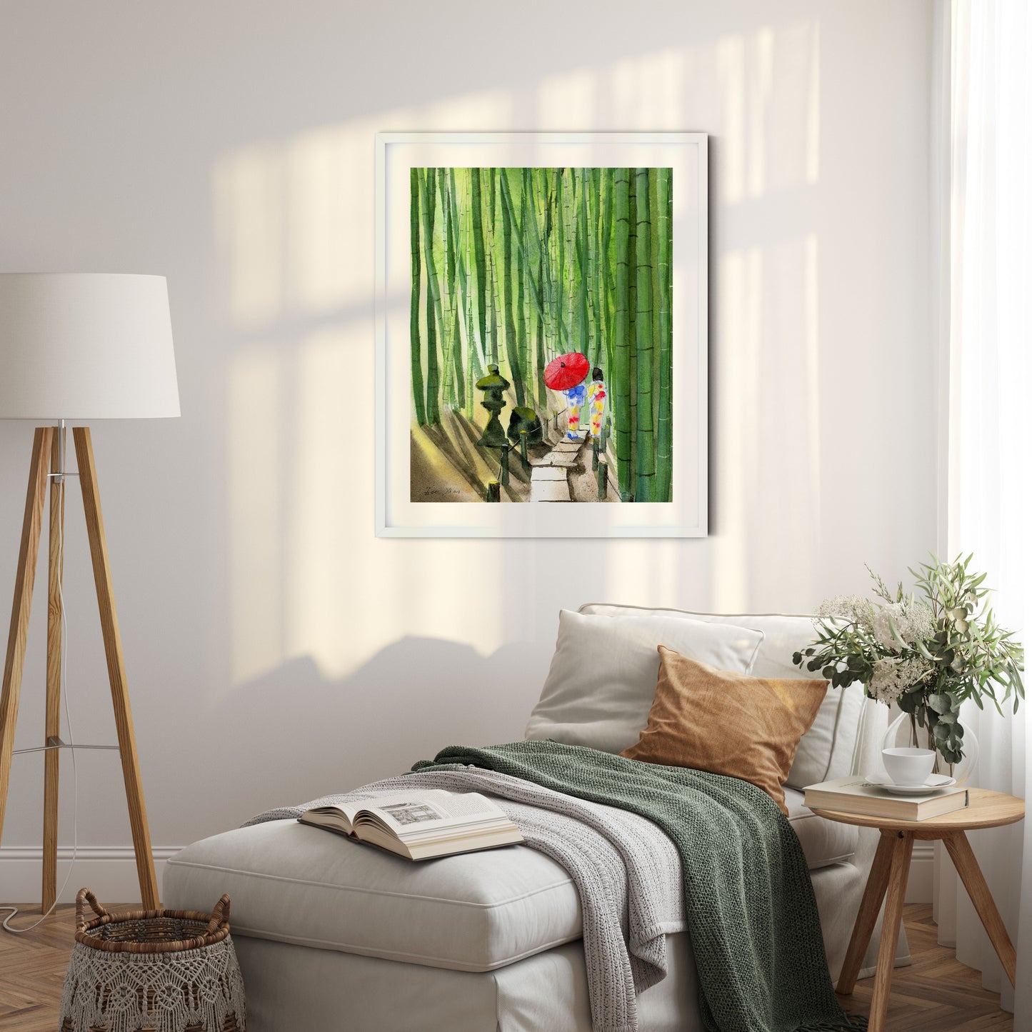 modern Japanese art print Kyoto