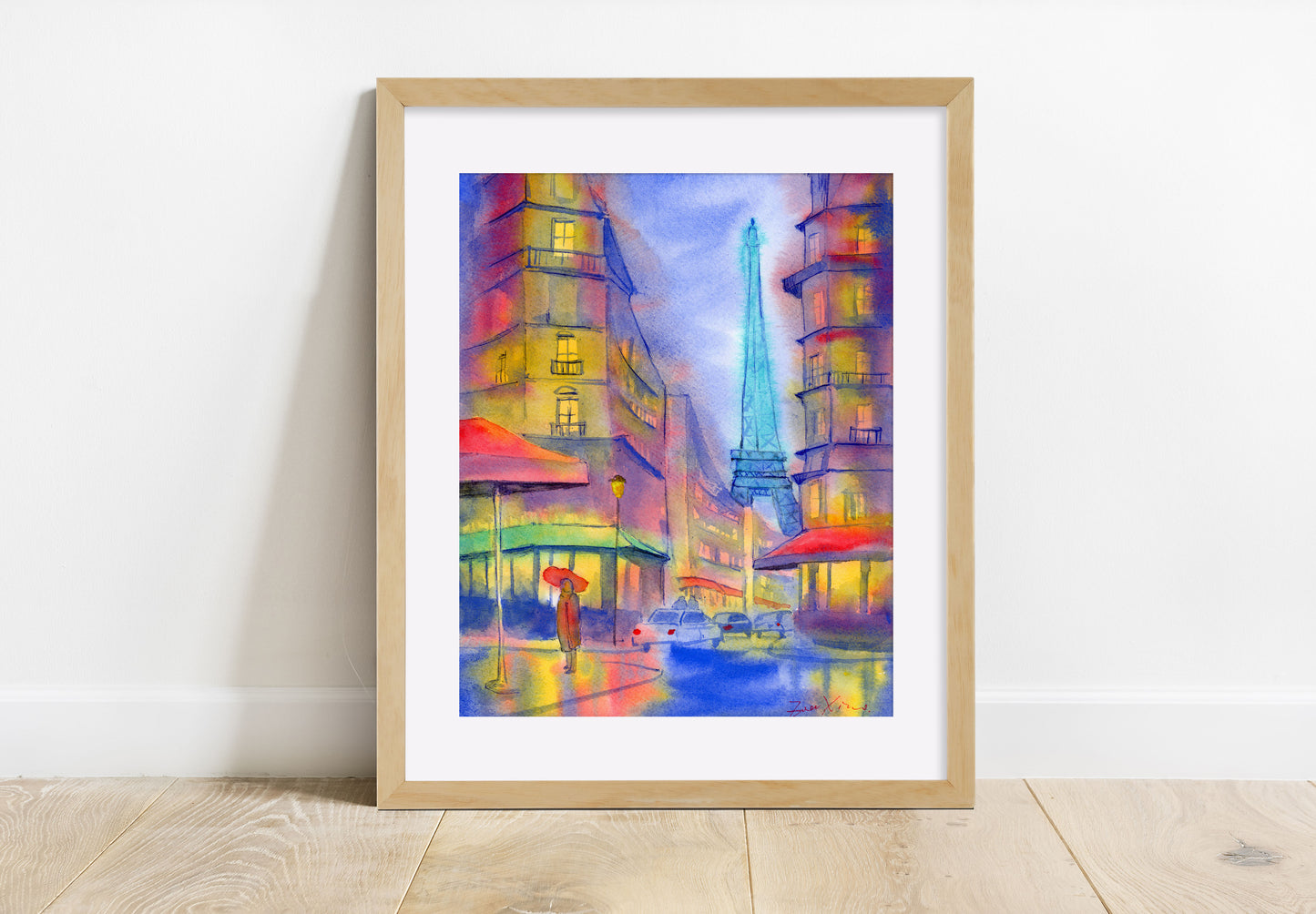 Paris Wall Art Print Eiffel Tower decor