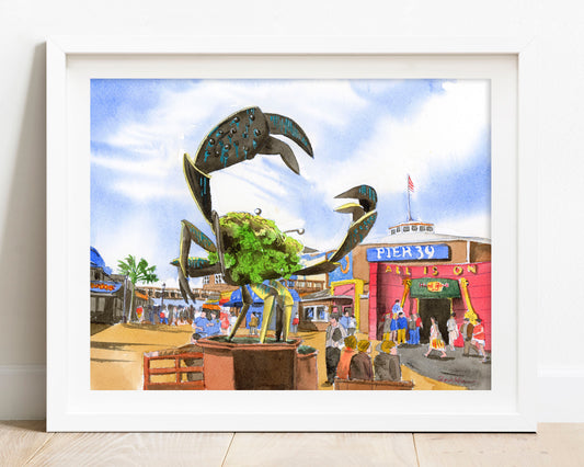 san francisco art print fisherman wharf