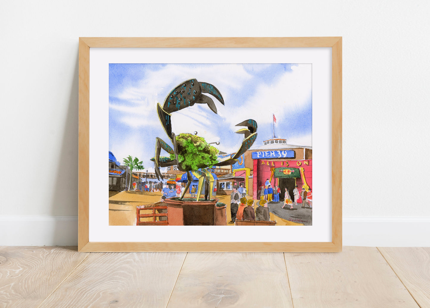 san francisco art print fisherman wharf