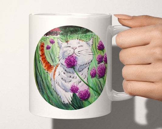 happy cat mug ceramic coffee mug