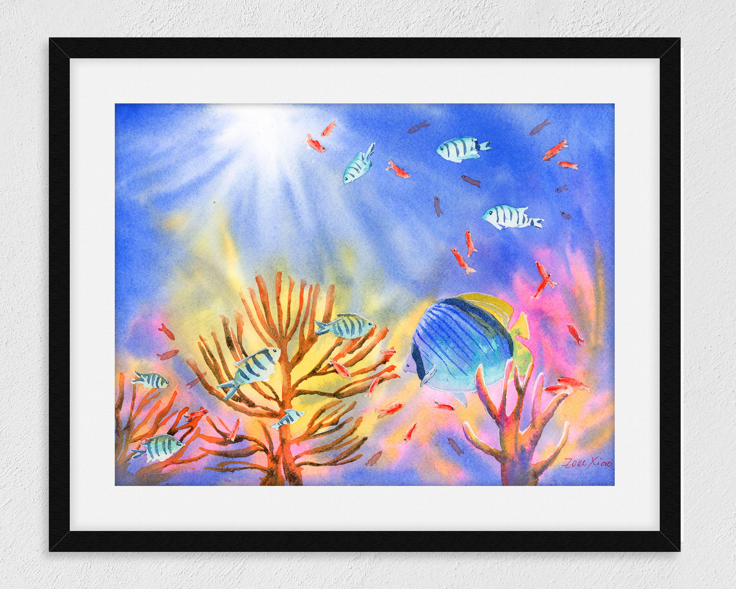 tropical fish art print