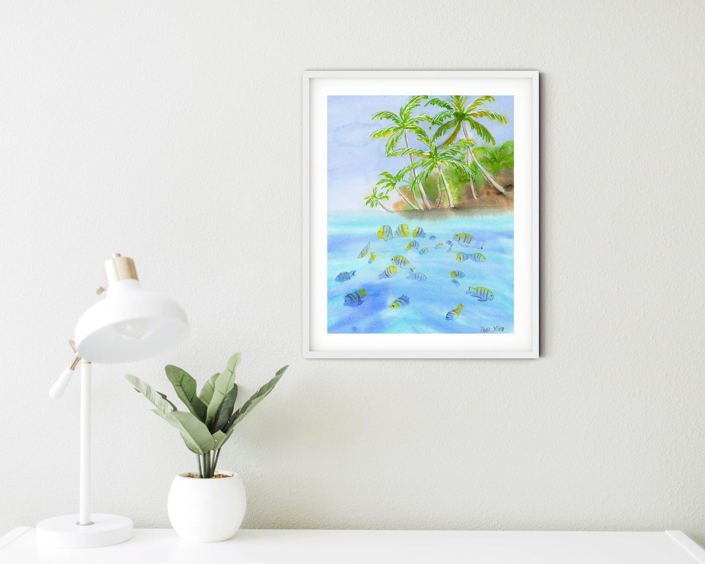 tropical art print Hawaii wall art