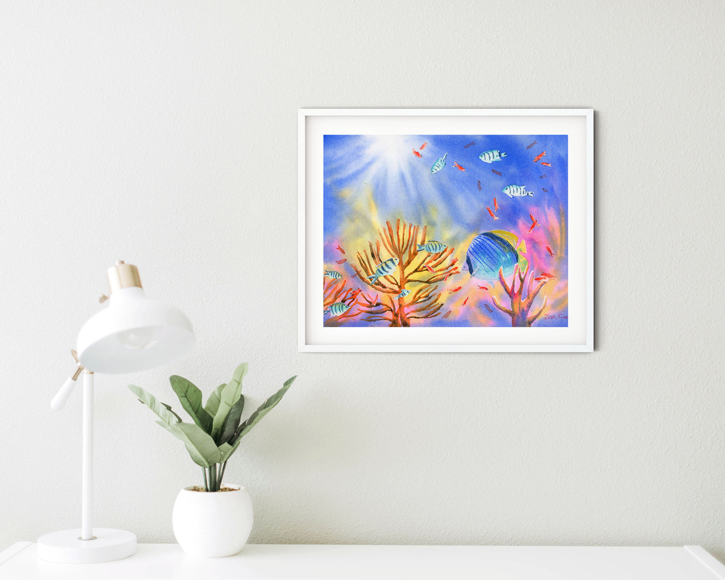 tropical fish art print