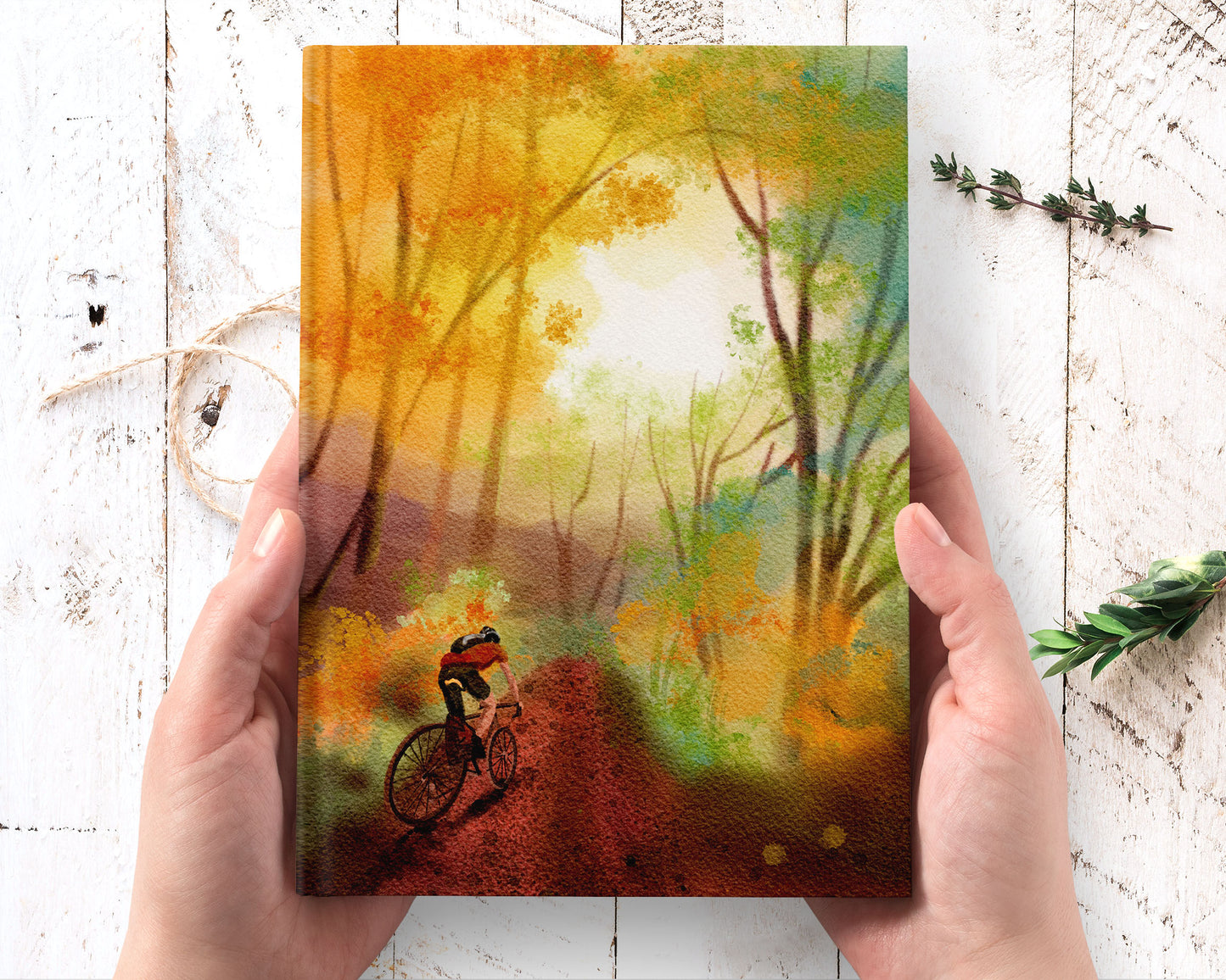 autumn nature hardcover journal notebook lined