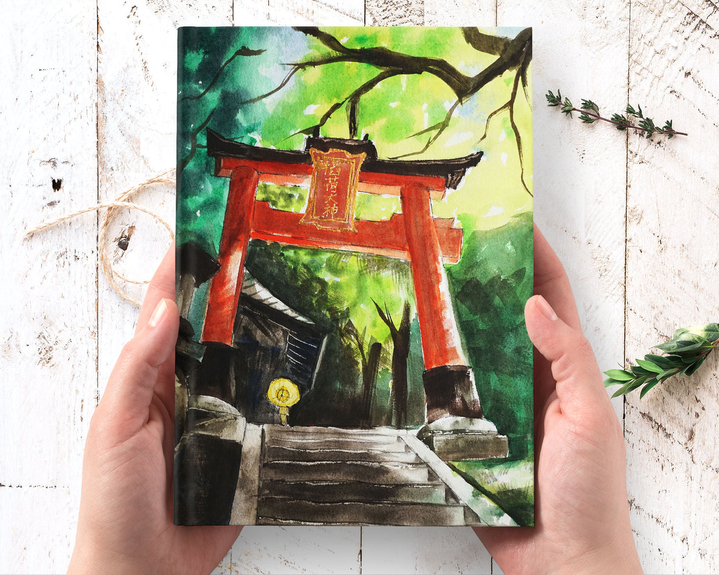 Japanese art hardcover journal notebook