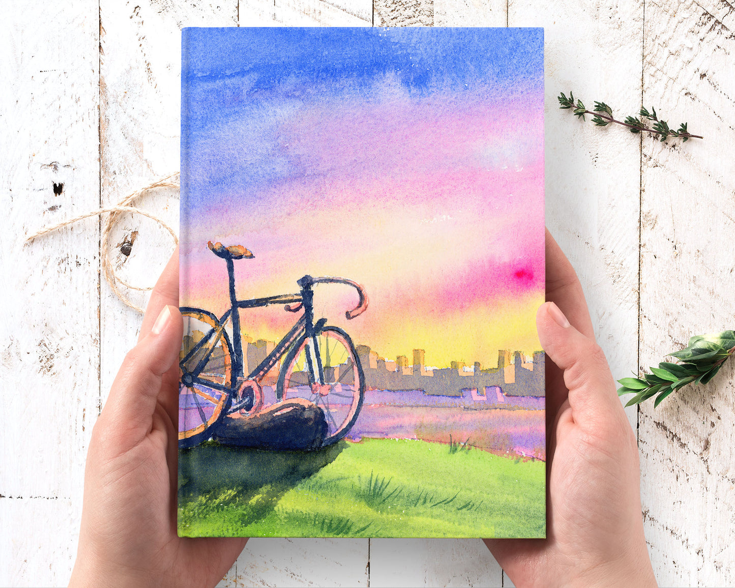Seattle art hardcover journal notebook lined
