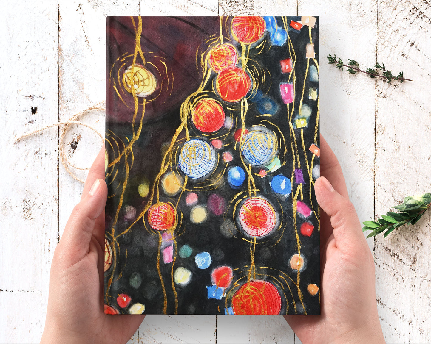 Japanese art hardcover journal notebook lined