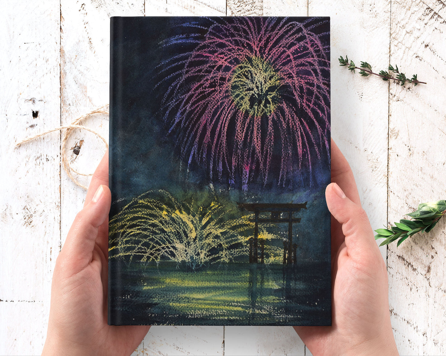 Japanese art hardcover journal notebook