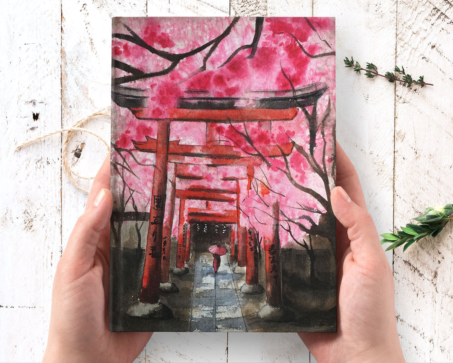 Japanese art hardcover journal notebook