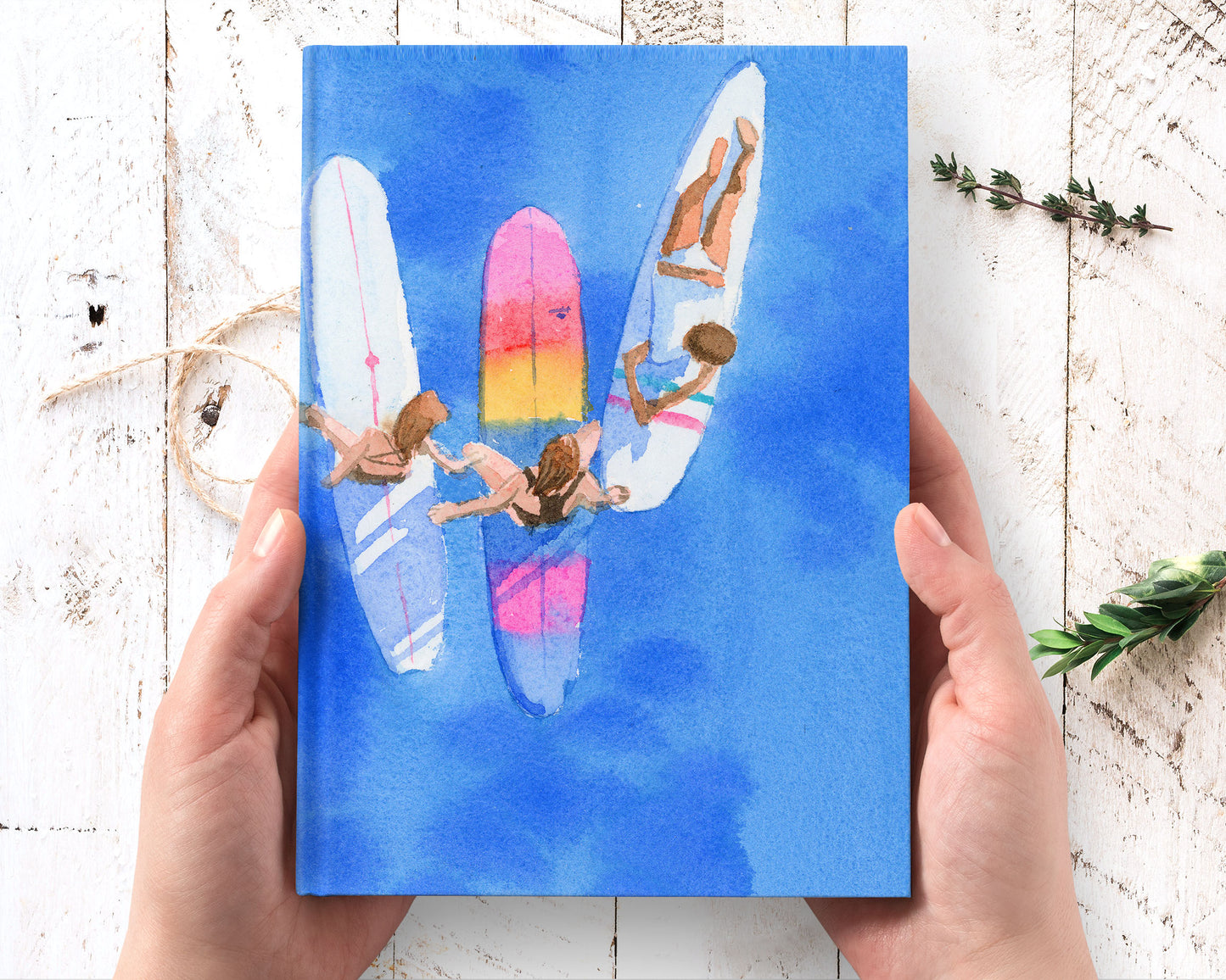 Tropical Hawaii Art Hardcover Journal Notebook Lined
