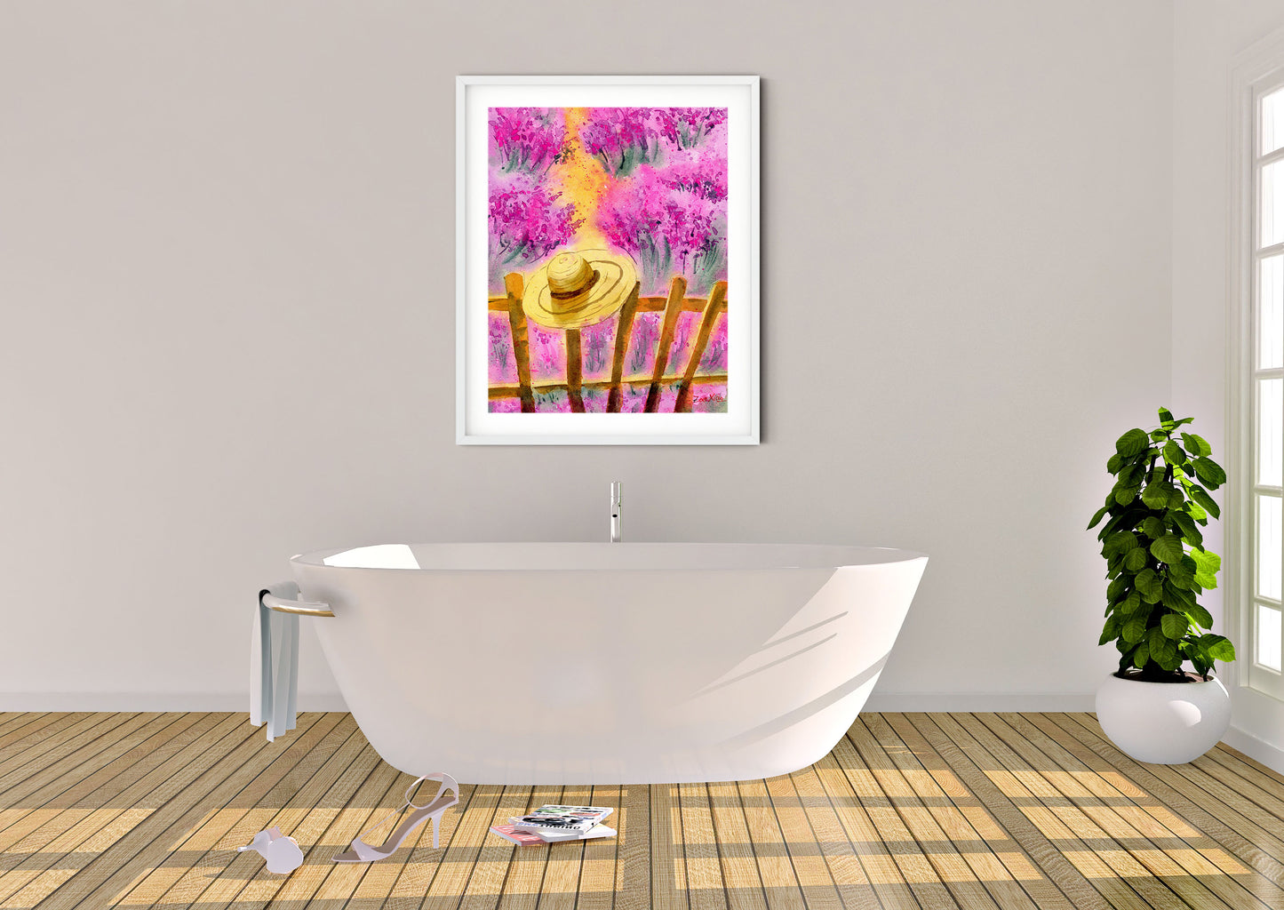 lavender fields art print