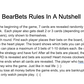 Bear Bets Board Game
