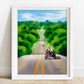 Texas hill country art print rolling hills