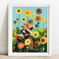 Raccoon Art Print "Picnic Time"