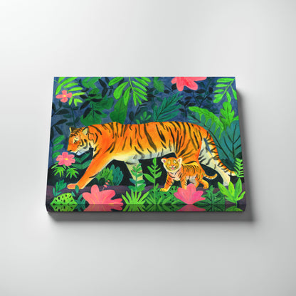 Limited Edition Art Print "Walk With Mama Tiger"