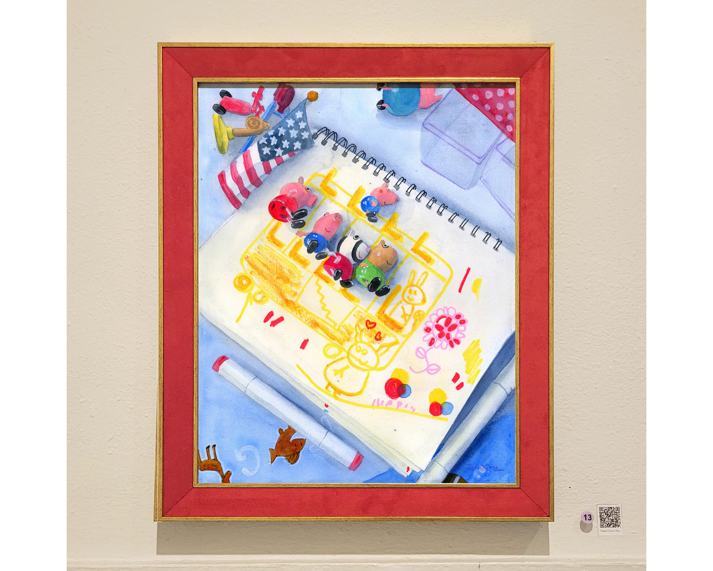 Original Painting "Peppa's School Trip"