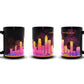 Los Angeles Skyline black coffee mug