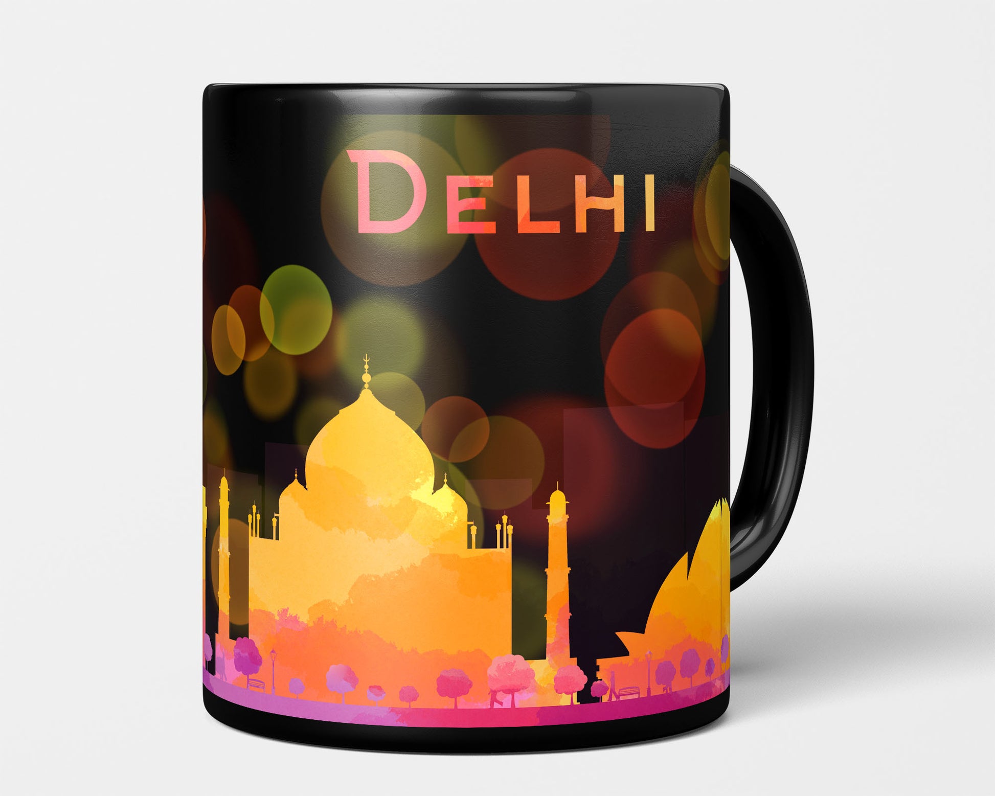 Delhi skyline mug