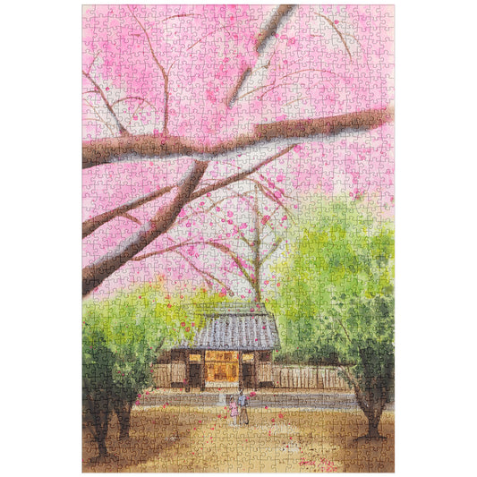 Jigsaw puzzle - under the blossoms
