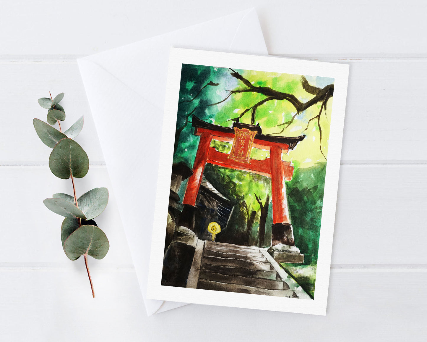 Japanese art greeting card