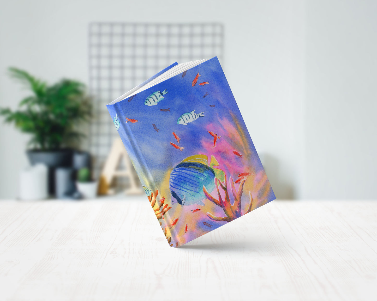 Tropical Fish Hardcover Journal Notebook Lined