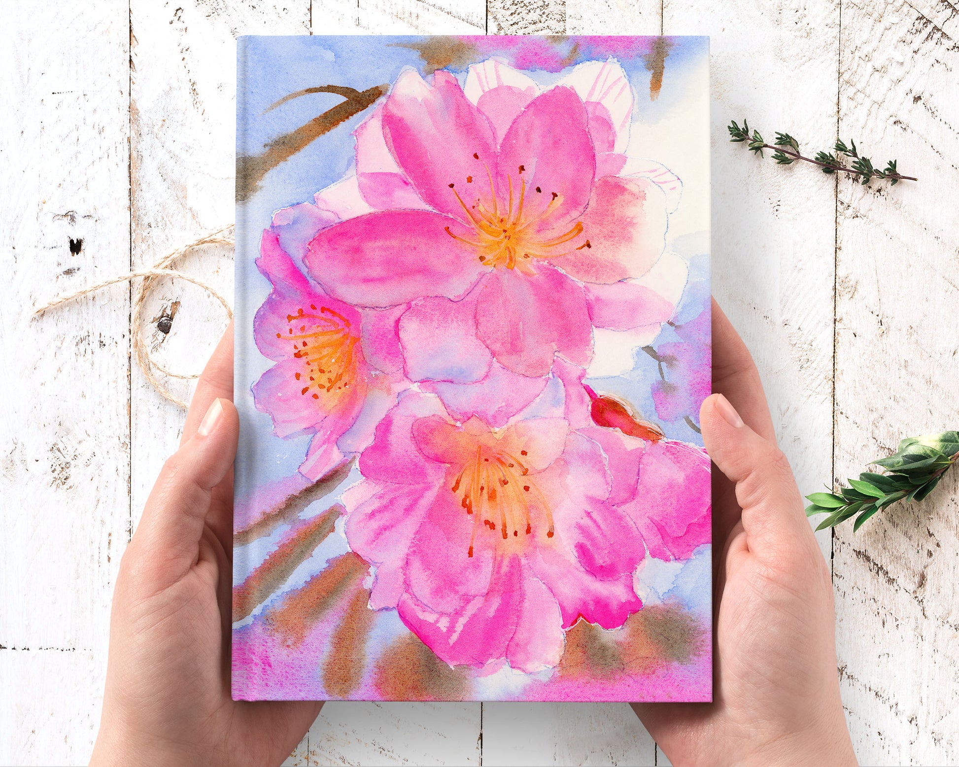 cherry blossom journal notebook