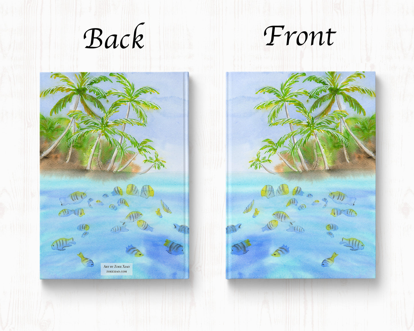 Tropical Hawaii Art Hardcover Journal Notebook Lined