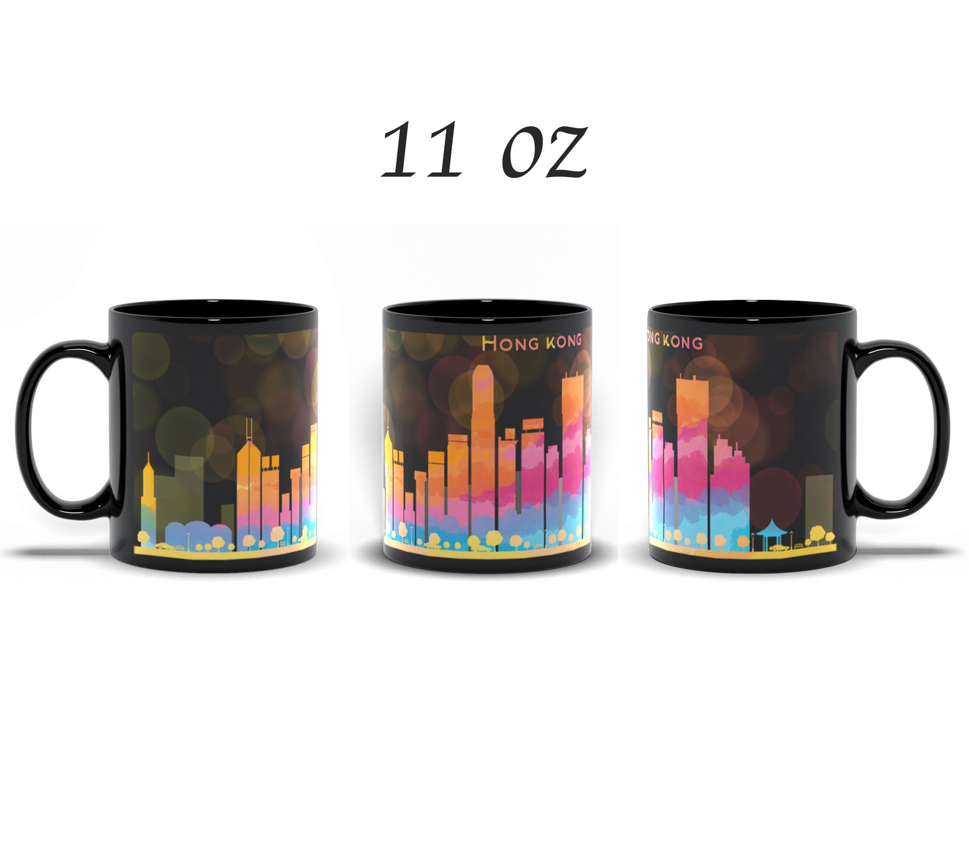 Hong Kong skyline mug 11oz