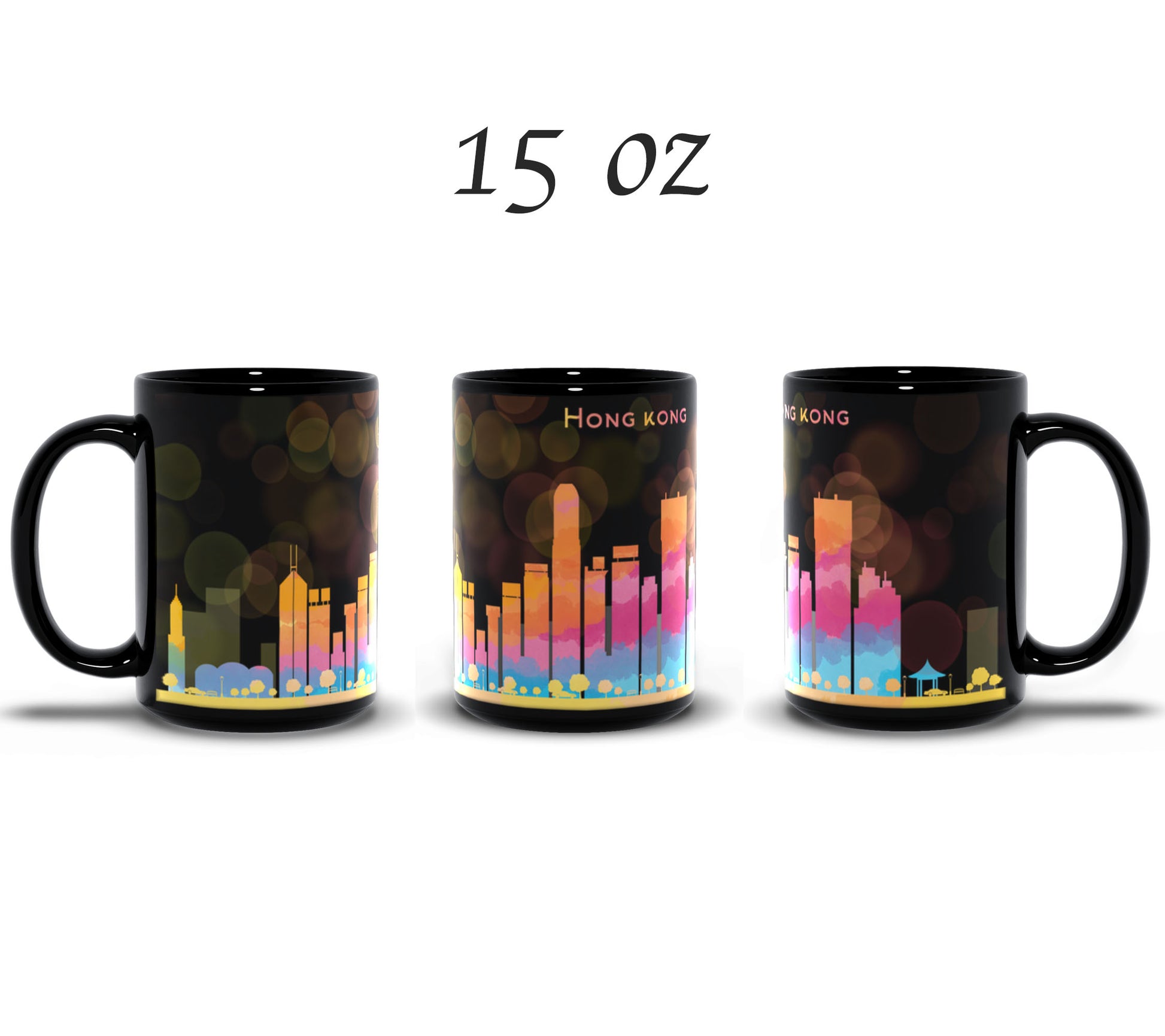 Hong Kong skyline mug 15oz