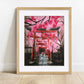 Japanese cherry blossom art print