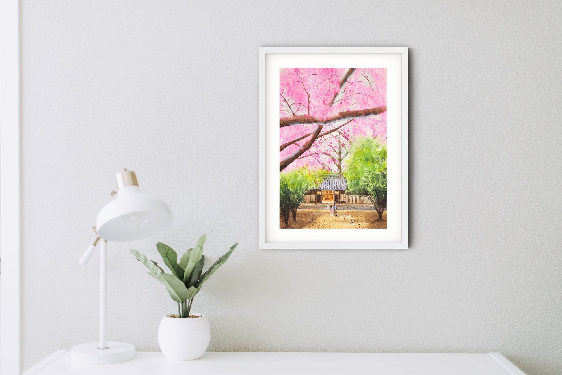 Japanese cherry blossom wall art print