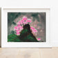 pink mushroom art print