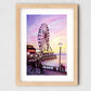 Seattle art print, waterfront park sunset