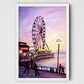 Seattle art print, waterfront park sunset