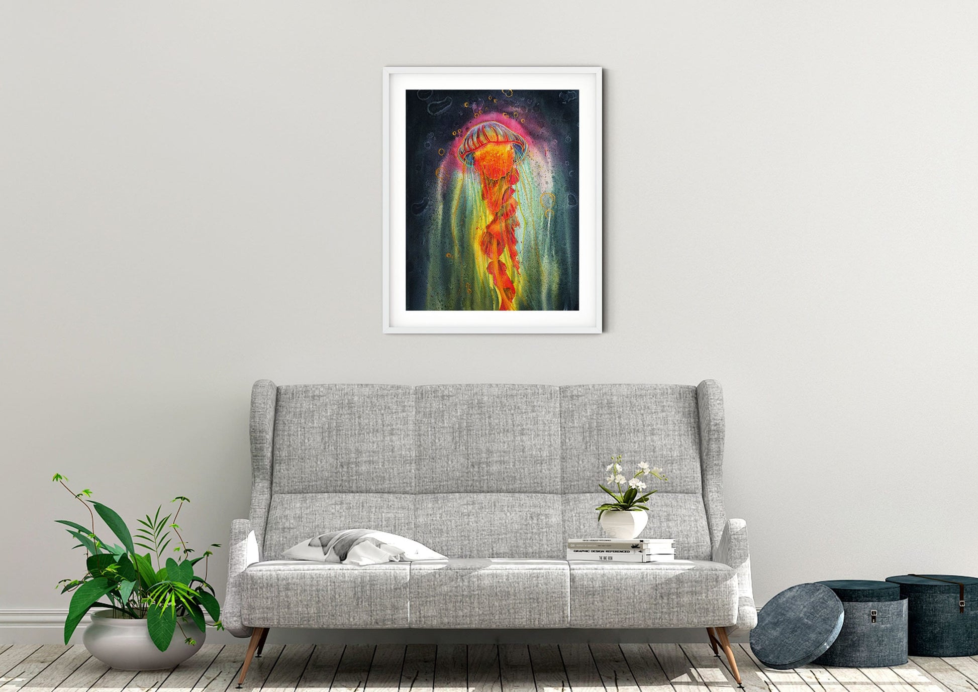 jellyfish art print