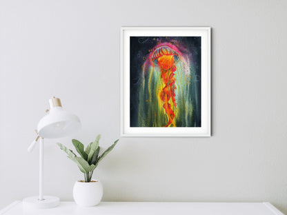 jellyfish art print