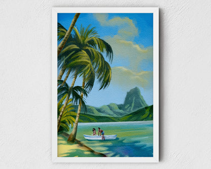 tropical art print Hawaii wall art