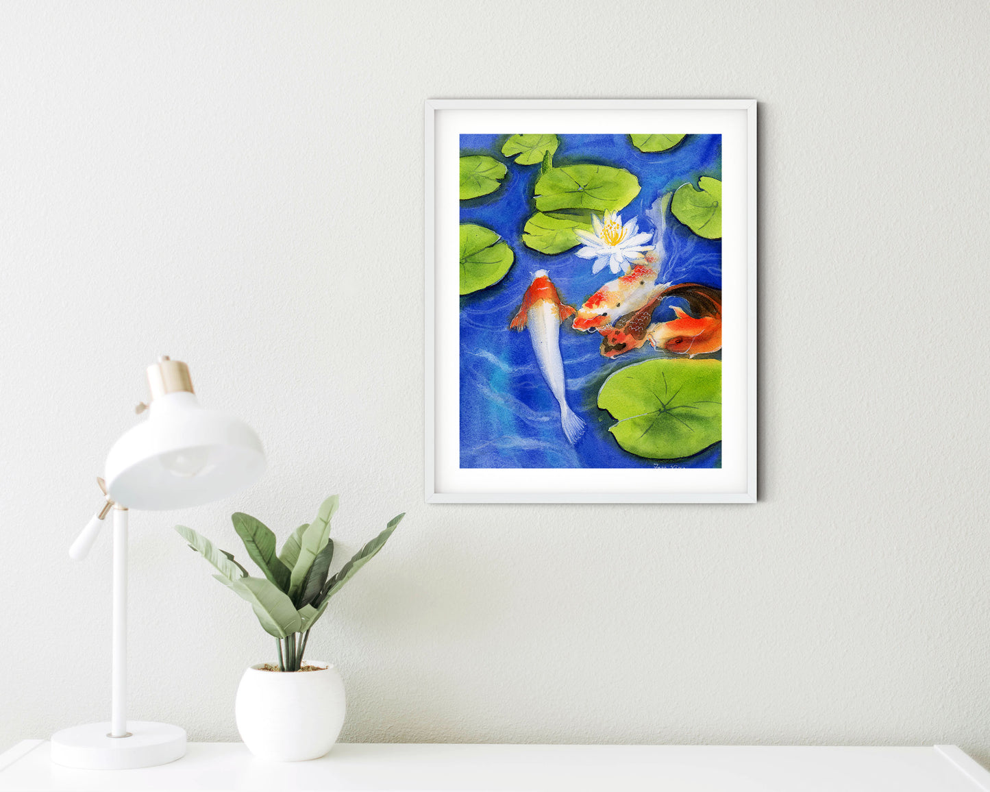 koi fish art print