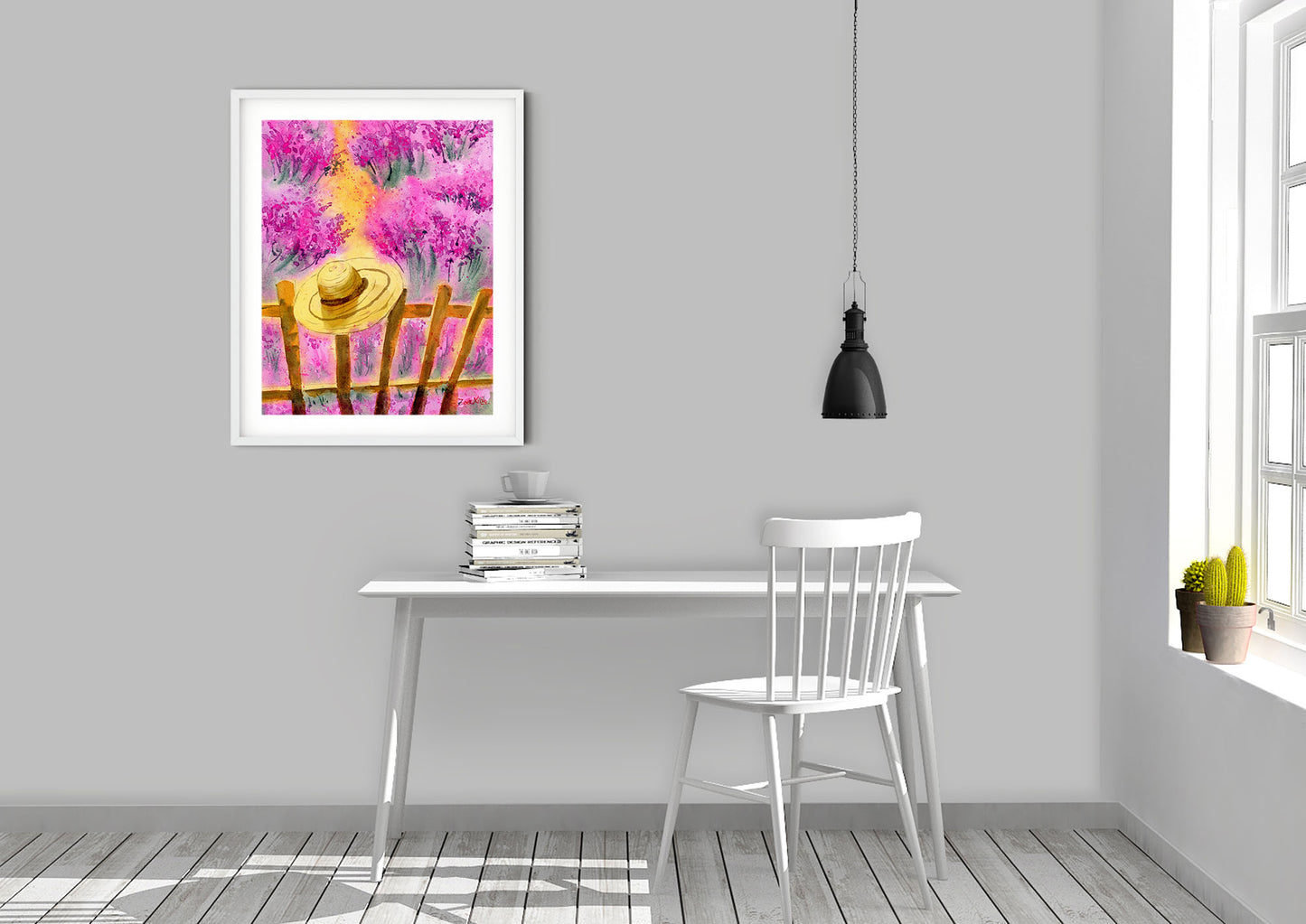 lavender fields art print