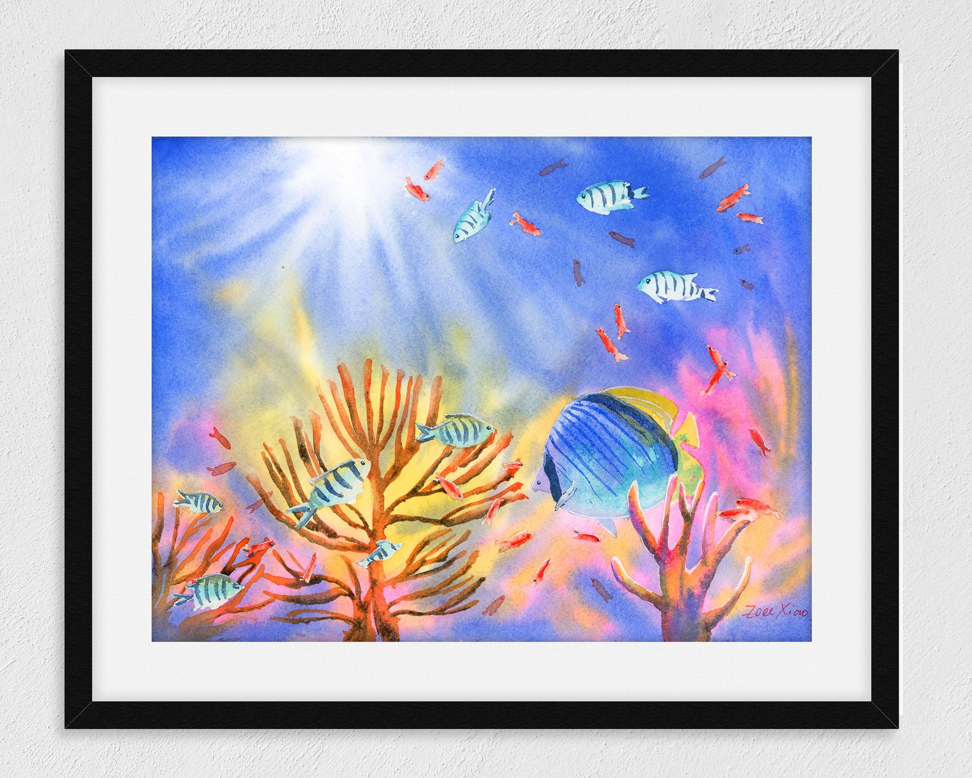 tropical fish art print