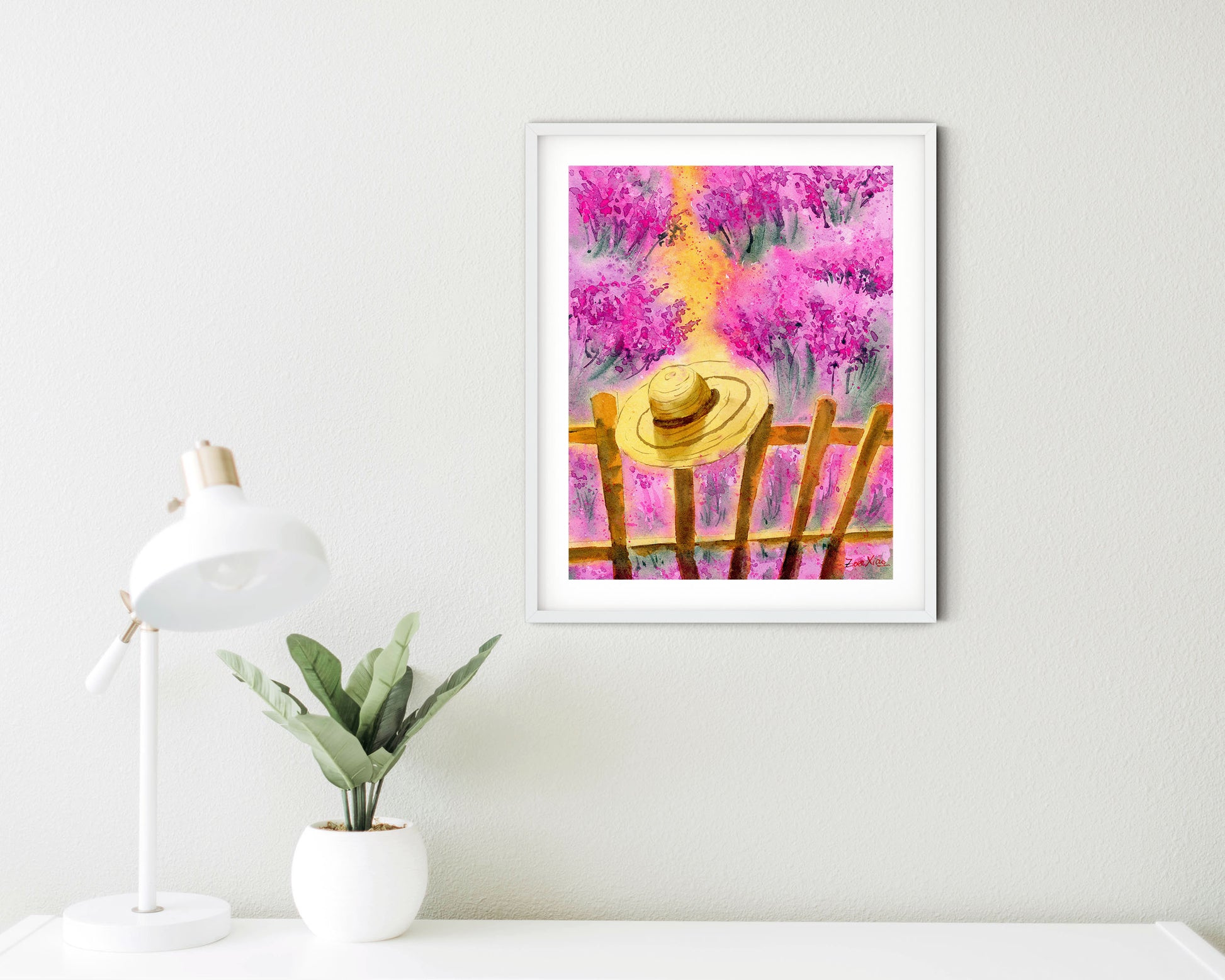 lavender fields art print
