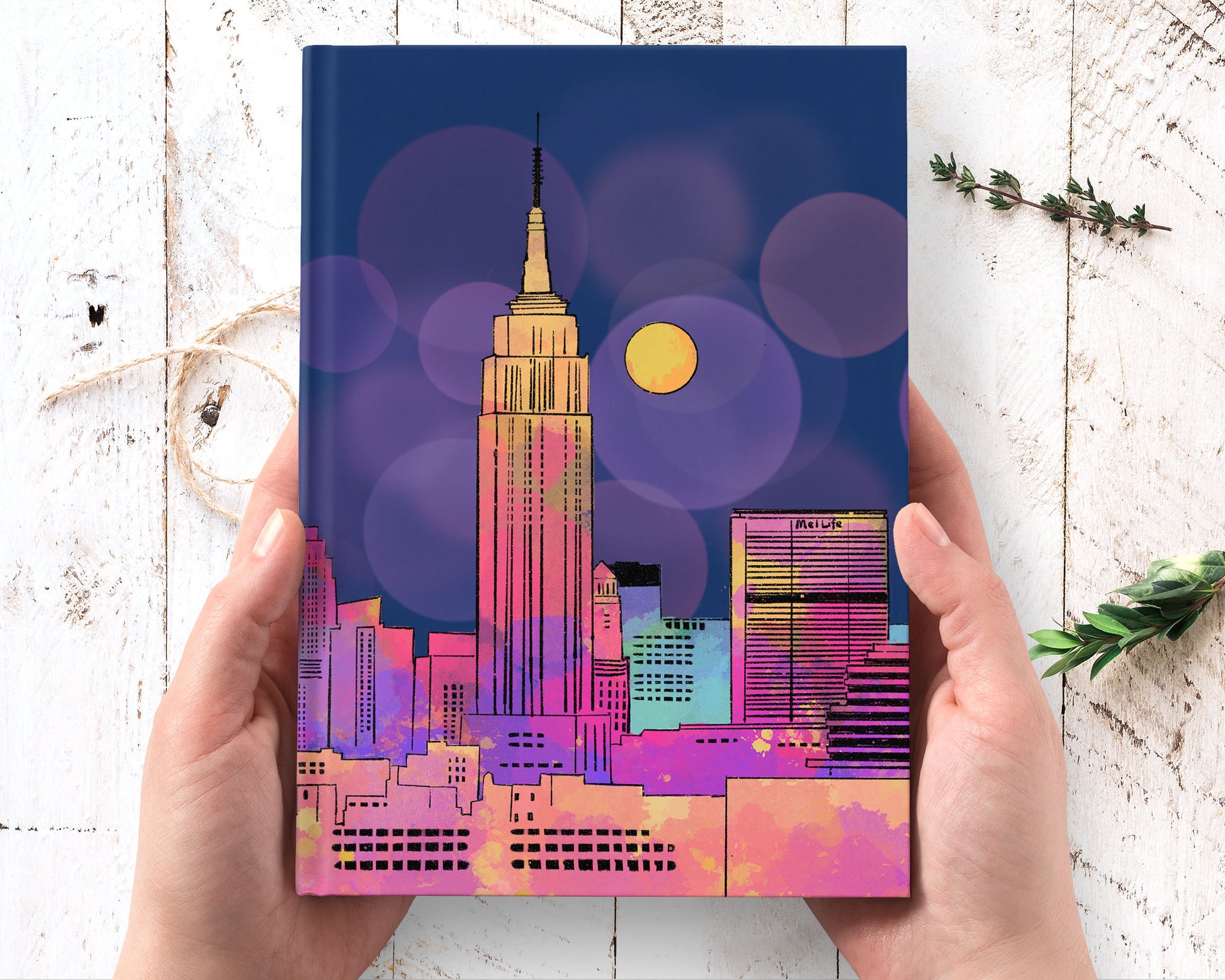 New York Hardcover Writing Journal Notebook Lined